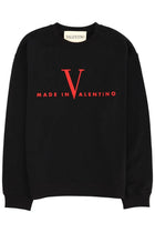Valentino Men's Made in Valentine Sweatshirt Black