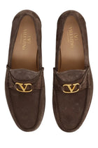 Valentino Men's Vlogo Signature Loafers Brown, view 5
