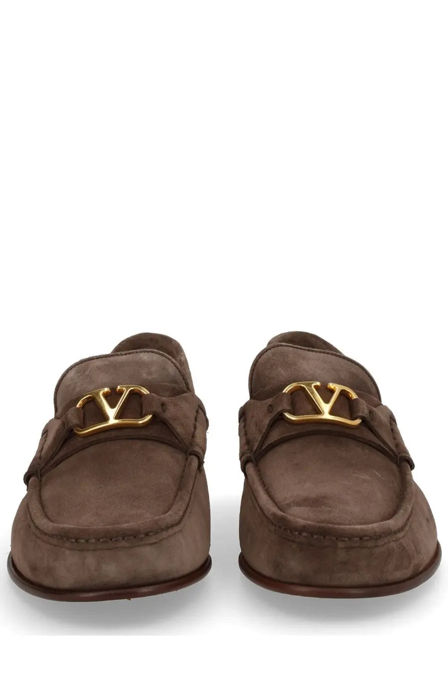 Valentino Men's Vlogo Signature Loafers Brown, view 3