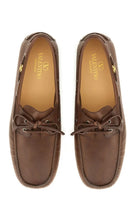 Valentino Men's Moccasin Vlogo Signature Brown, view 6