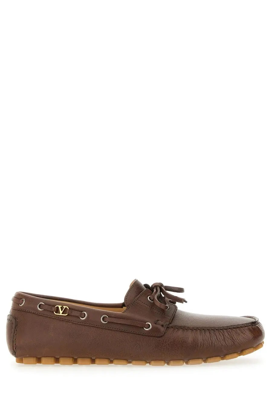 Valentino Men's Moccasin Vlogo Signature Brown