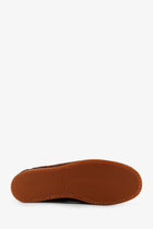 Valentino Men's Palm Avenue Leather and Suede Boat Shoe Brown, view 4