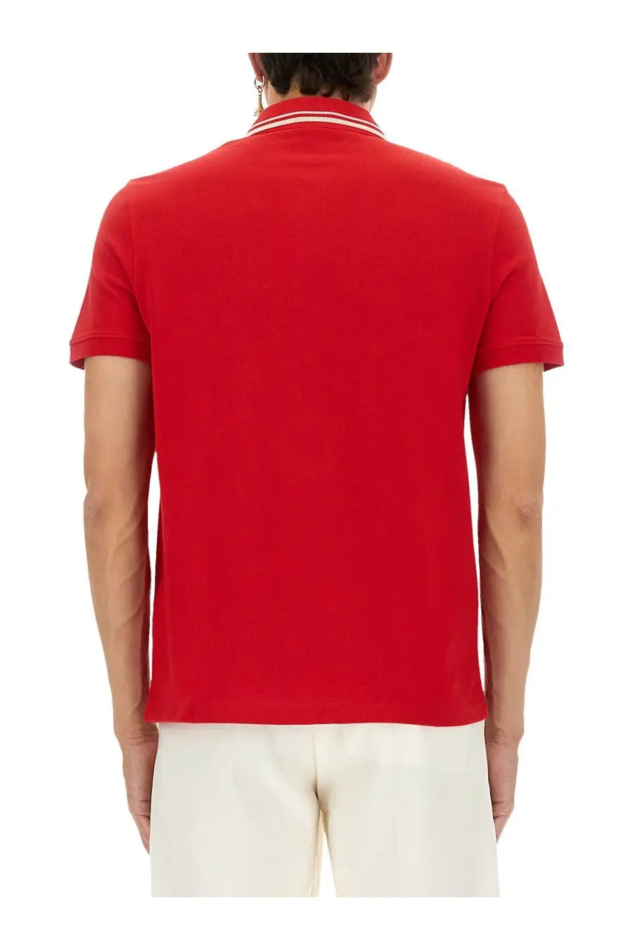 Valentino Men's Polo Shirt Red, view 3