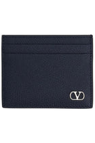 Valentino Men's Vlog Signature Card Holder Blue