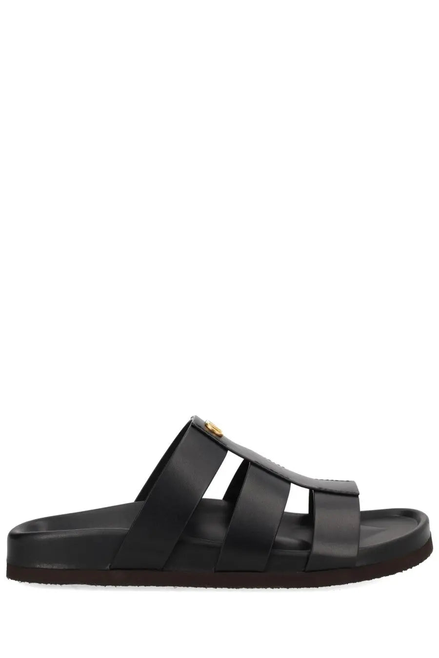 Valentino Men's Slide Studshield Sandals Black