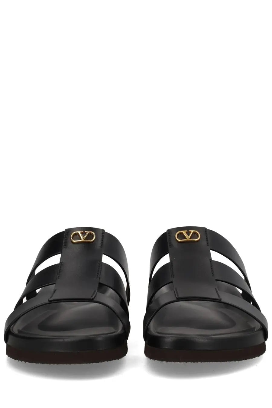 Valentino Men's Slide Studshield Sandals Black, view 3