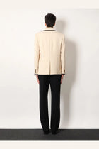 Valentino Men's Single Breasted Virgin Wool Blazer White, view 3