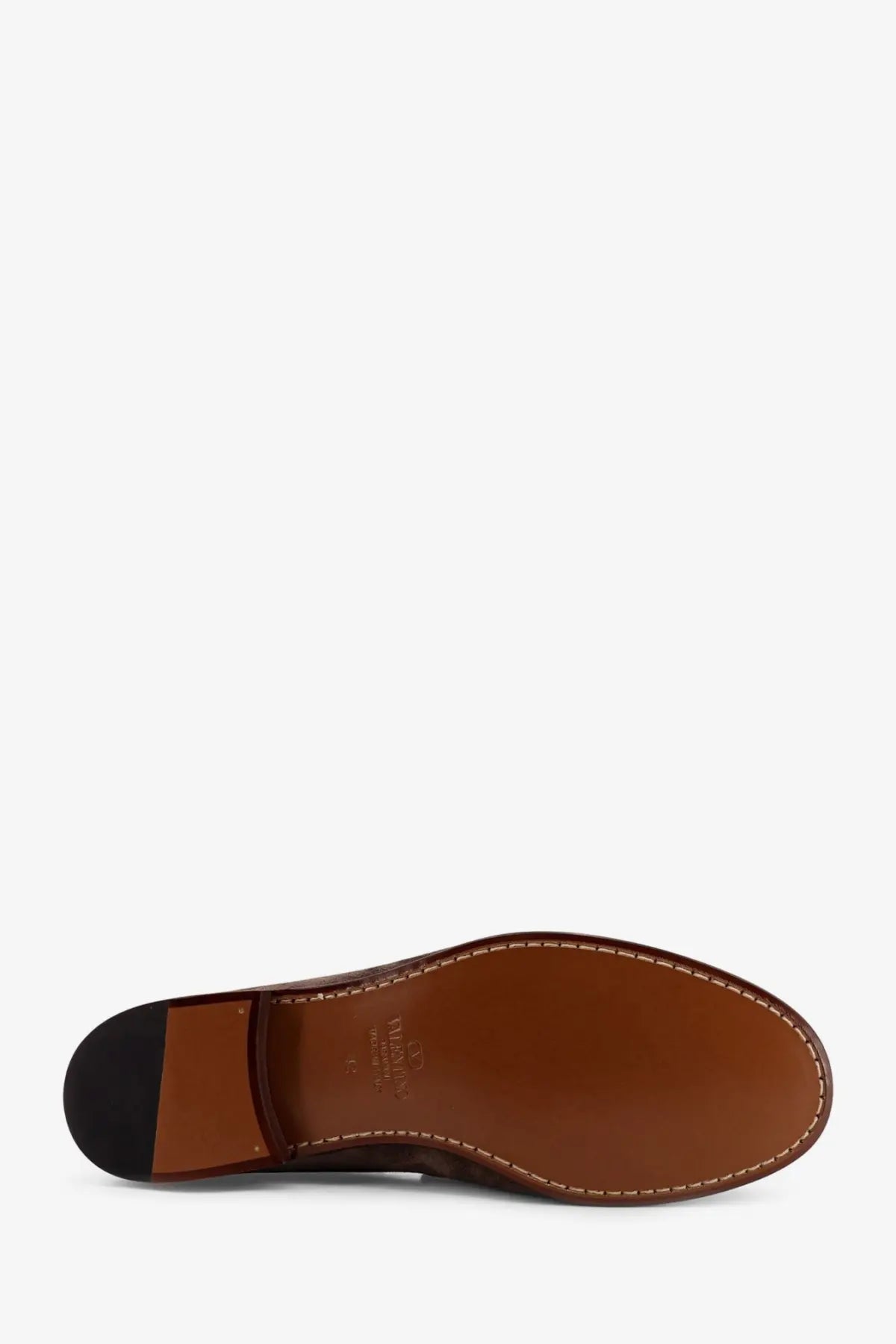 Valentino Men's Suede Loafers Grey, view 4