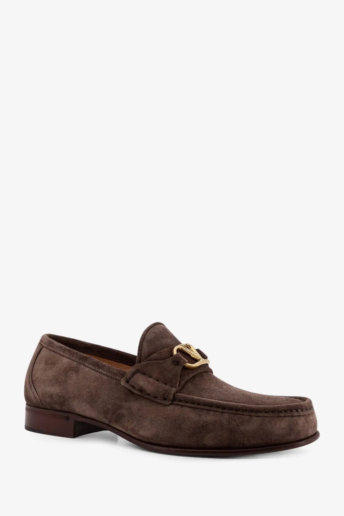 Valentino Men's Suede Loafers Grey, view 2