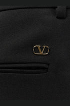 Valentino Men's Virgin Wool Trousers Black, view 5