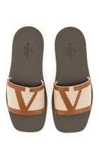 Valentino Men's Viva Superstar Slide Sandal Brown, view 4