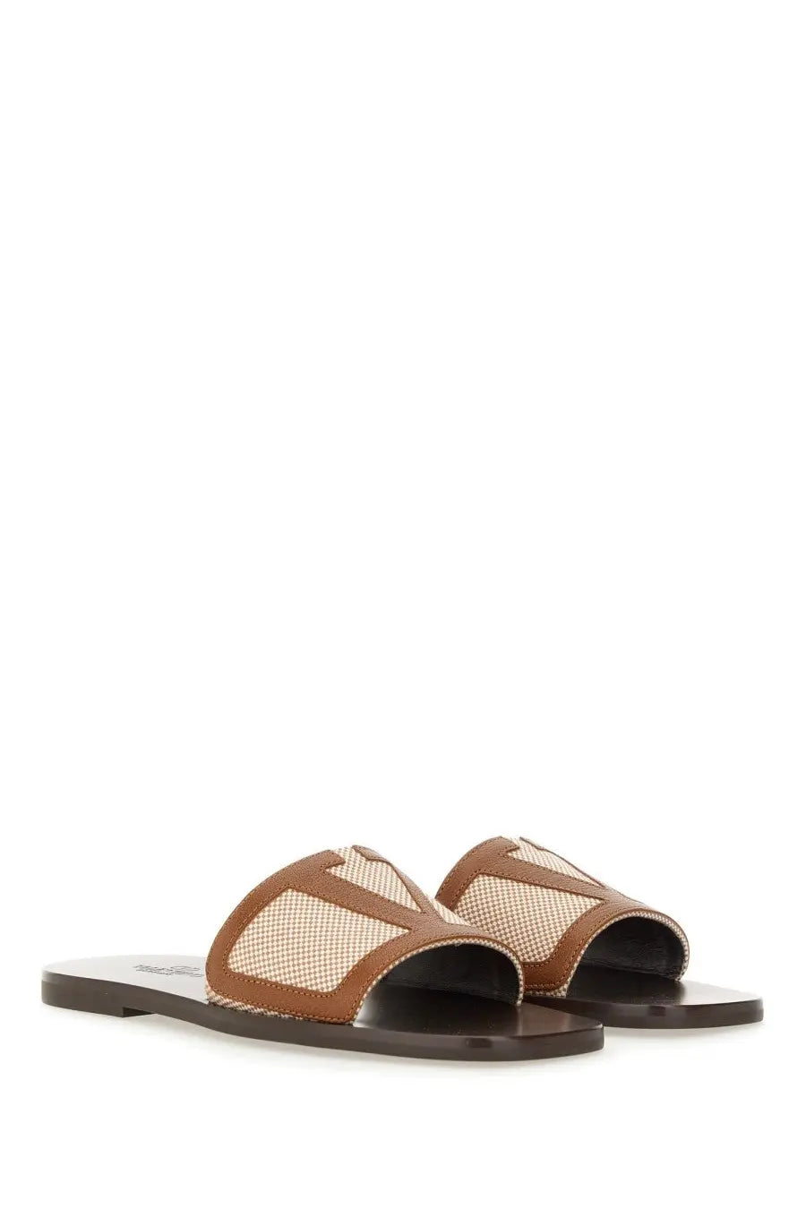 Valentino Men's Viva Superstar Slide Sandal Brown, view 2