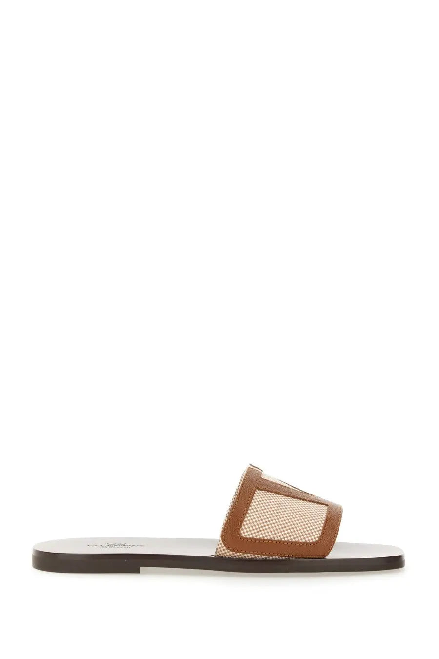 Valentino Men's Viva Superstar Slide Sandal Brown