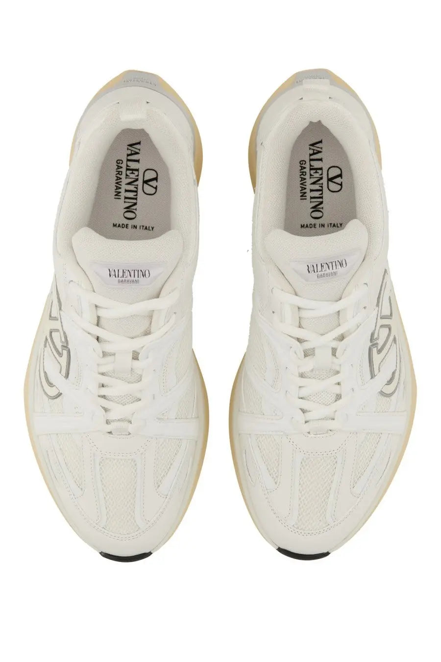 Valentino Men's Vlogo Easyjog Sneaker White, view 6