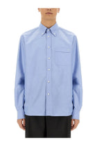 Valentino Men's Vlogo Signature Shirt Blue