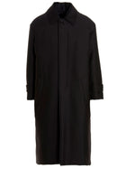 Valentino Valentino Pink PP Collection Reversible Long Coat Black