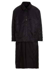 Valentino Valentino Pink PP Collection Reversible Long Coat Black