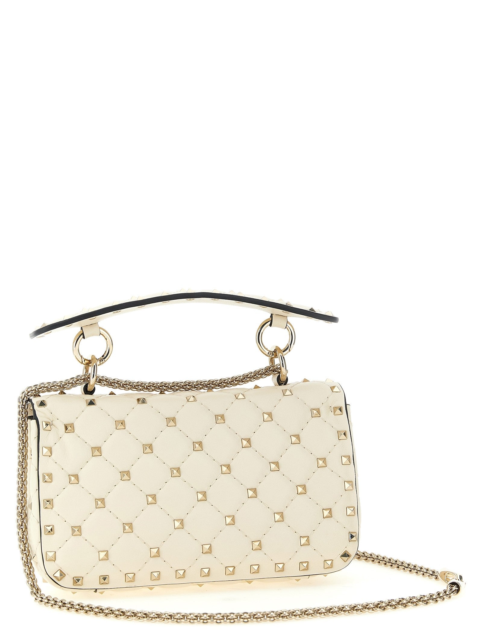 Valentino Valentino Rockstud Spike Small Shoulder Bag White
