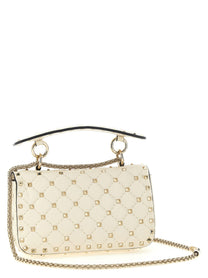 Valentino Valentino Rockstud Spike Small Shoulder Bag White