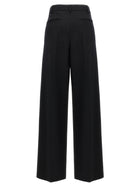 Valentino Valentino Solid Grisaille Pants Black, view 2