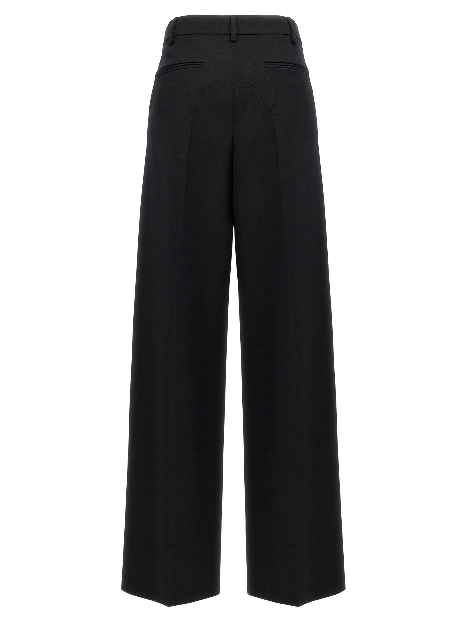 Valentino Valentino Solid Grisaille Pants Black