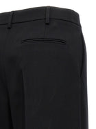 Valentino Valentino Solid Grisaille Pants Black, view 4