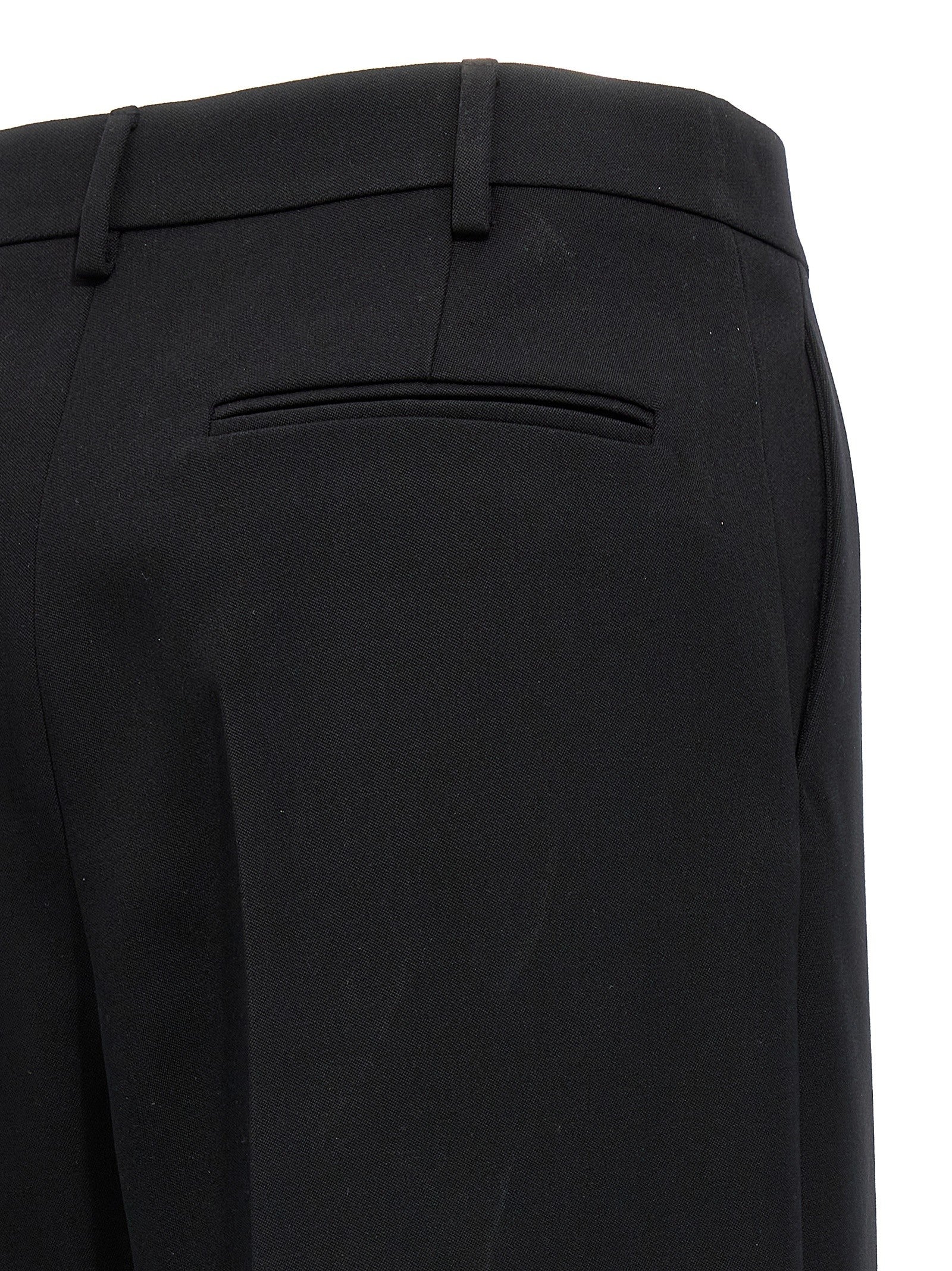 Valentino Valentino Solid Grisaille Pants Black