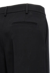 Valentino Valentino Solid Grisaille Pants Black