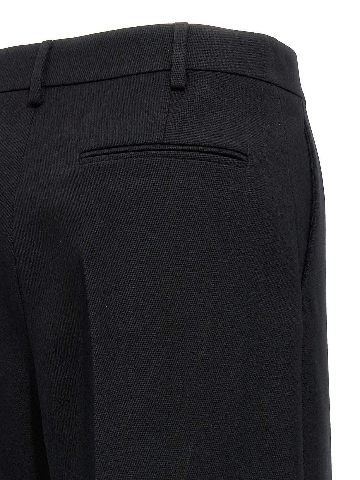 Valentino Valentino Solid Grisaille Pants Black, view 4