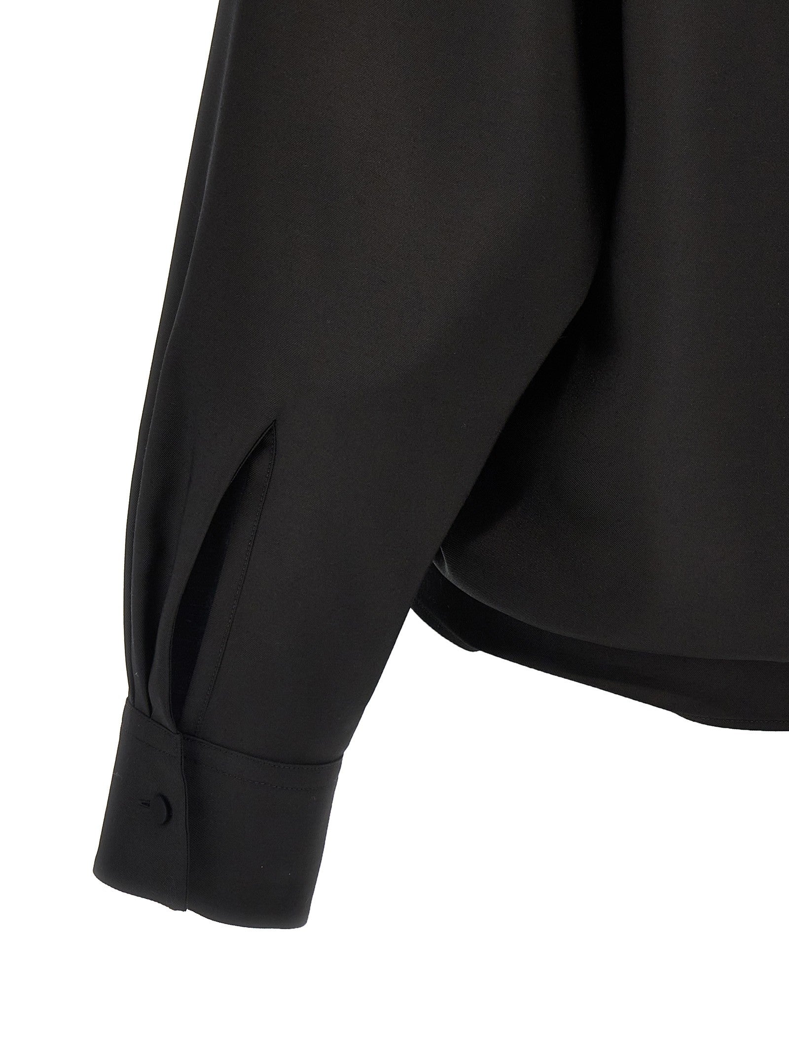 Valentino Valentino Techno Light Wool Shirt Black