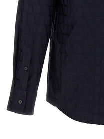 Valentino Valentino Toile Iconographe Shirt Blue