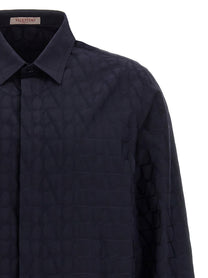 Valentino Valentino Toile Iconographe Shirt Blue