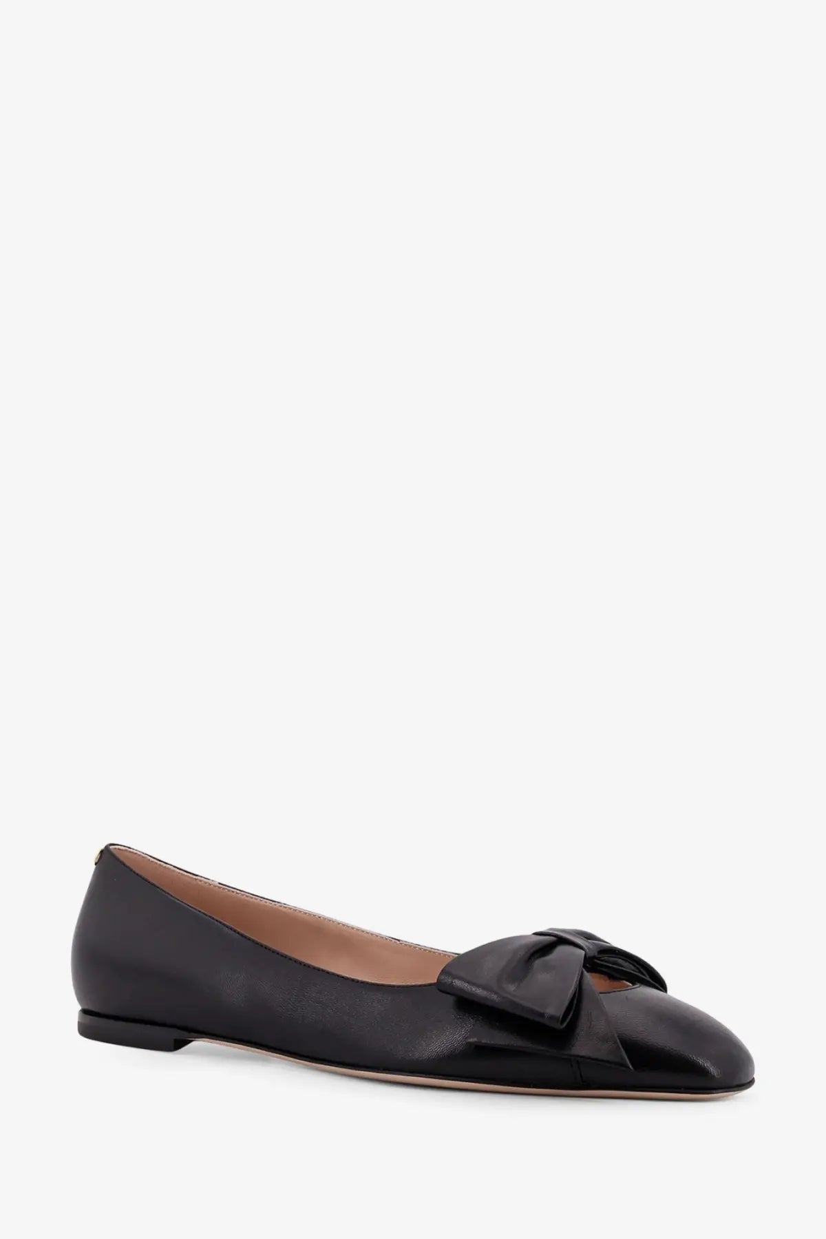 Valentino Women's Bowow Leather Ballerinas Black, view 2