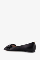 Valentino Women's Bowow Leather Ballerinas Black, view 3