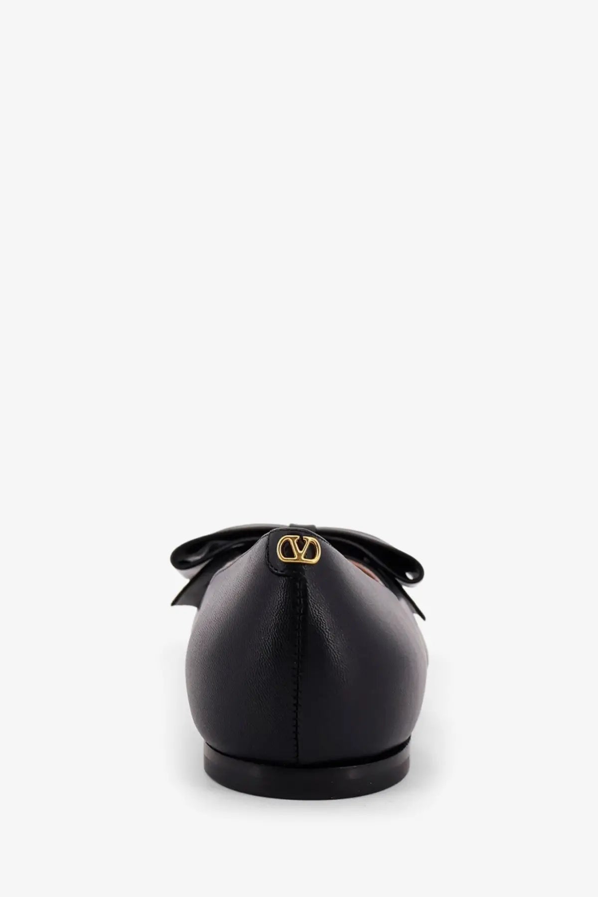 Valentino Women's Bowow Leather Ballerinas Black, view 4