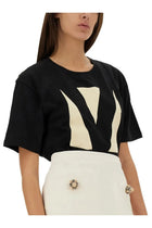 Valentino Women's Chez Valentino Print Shirt Black, view 4