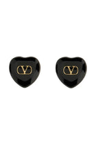 Valentino Women's Coeur Royal Earrings Black
