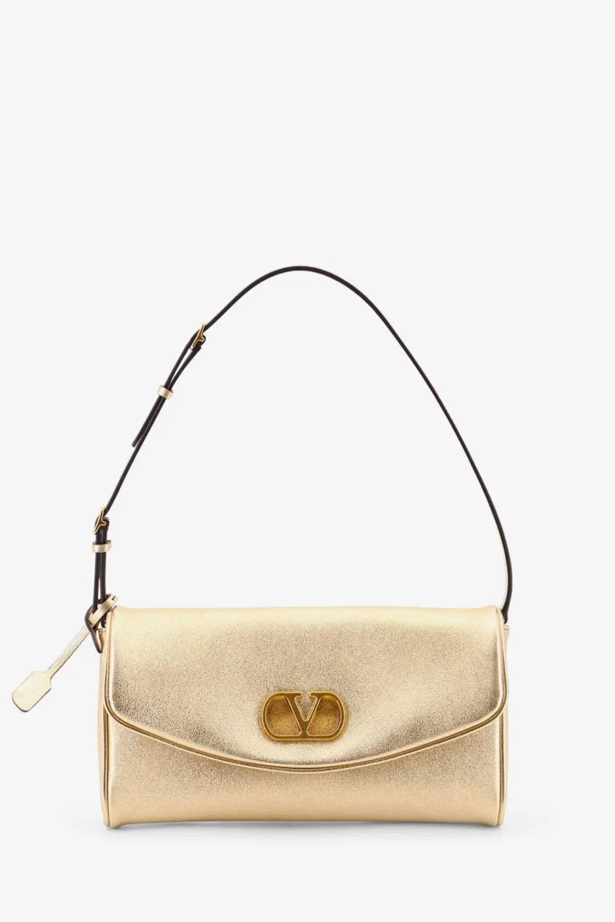 Valentino Women's Devain Laminated Leather Shoulder Bag MEKONG