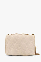 Valentino Women's Valentino Garavani Quiltie Leather Medium Shoulder Bag Beige, view 2