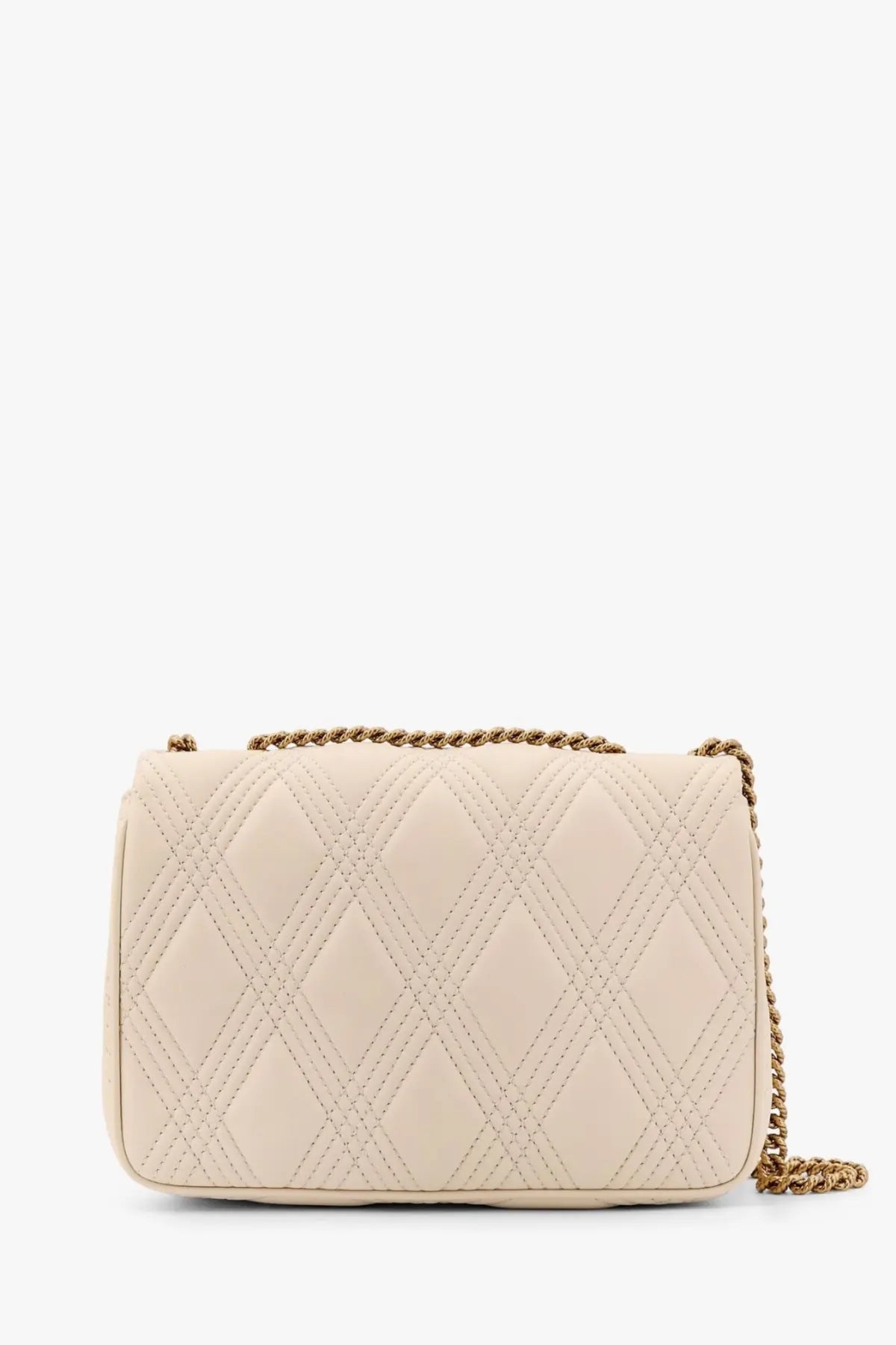 Valentino Women's Valentino Garavani Quiltie Leather Medium Shoulder Bag Beige, view 2