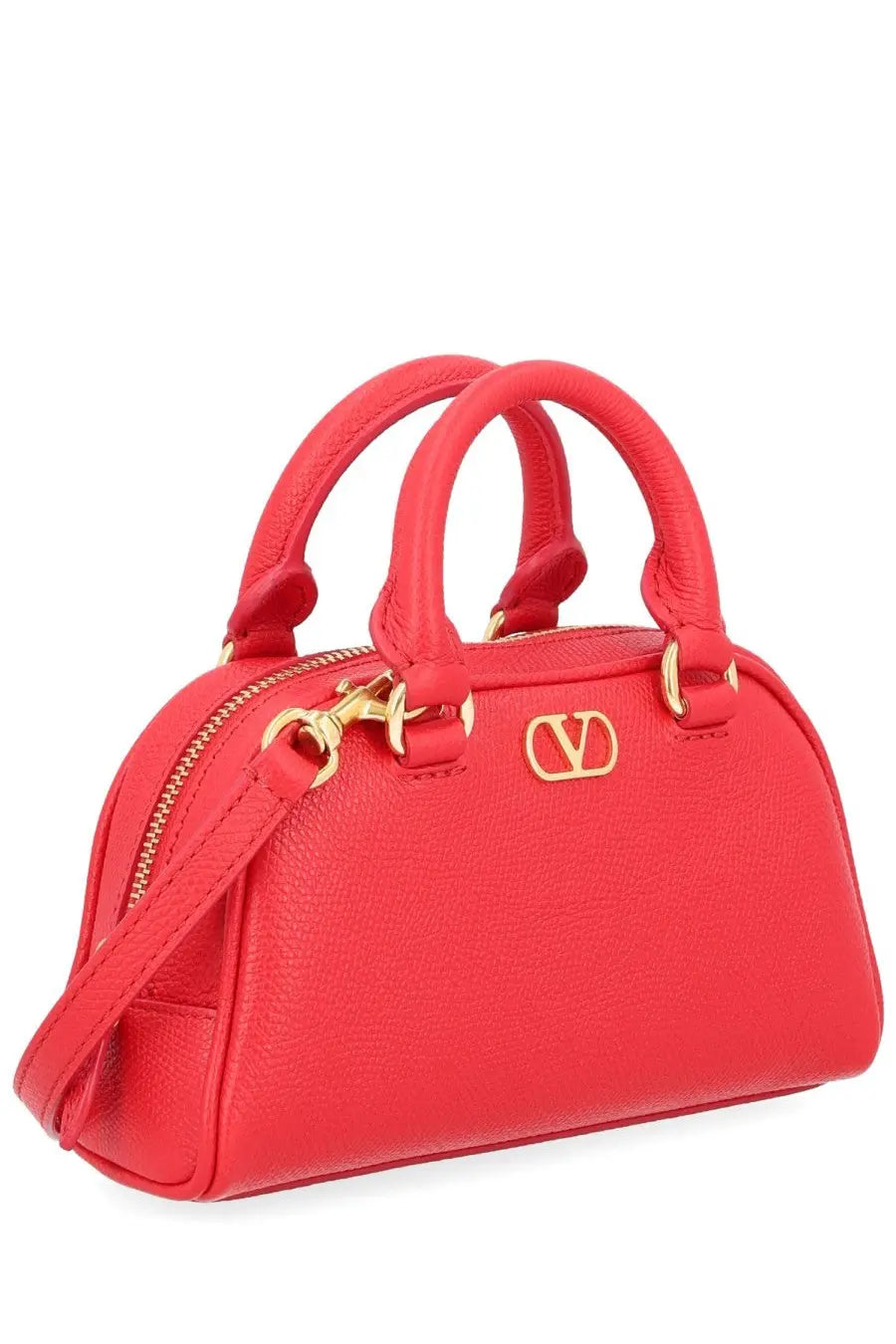 Valentino Women's Mini Bauletto Vlogo Signature Red, view 2