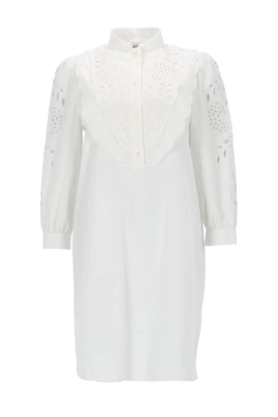 Valentino Women's Miniabito in Popeline White