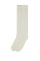 Valentino Women's Perforated Cotton Socks White, view 2