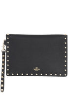 Valentino Women's Pouch Rockstud Medium Black, view 2