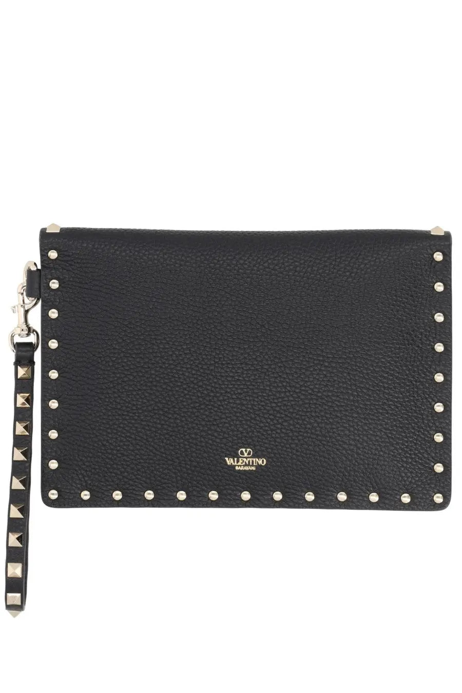 Valentino Women's Pouch Rockstud Medium Black, view 2