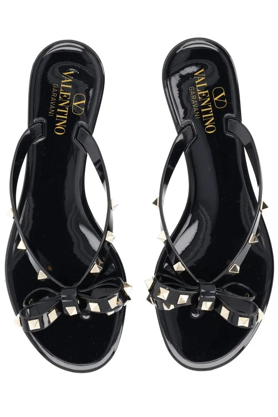 Valentino Women's Rockstud Sandal Black, view 5