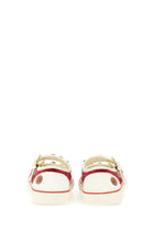Valentino Women's Velvet Dollyboard Ballet Flats Sneaker Red, view 3