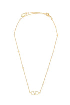 Valentino Women's Vlogo Signature Necklace Gold, view 2