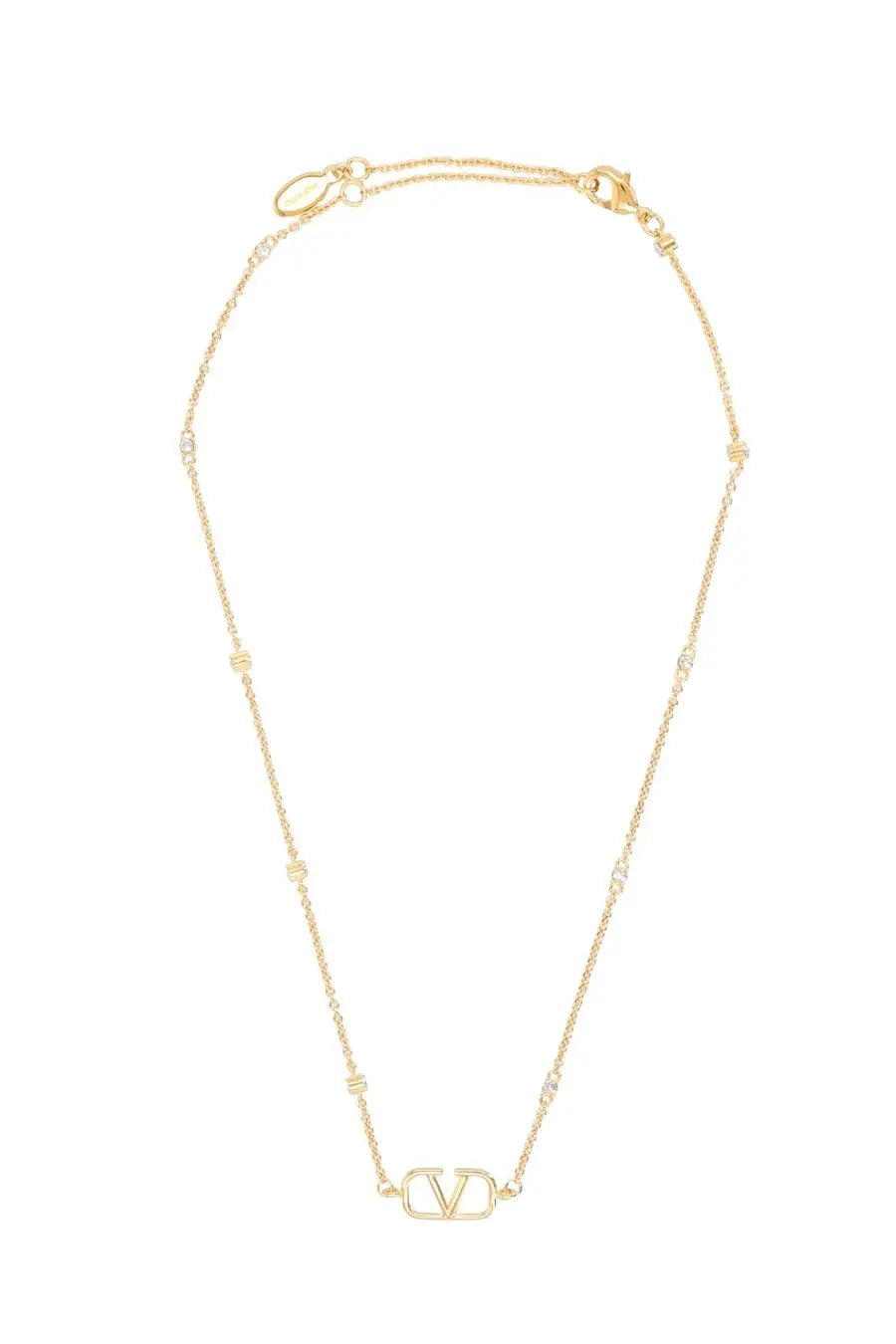 Valentino Women's Vlogo Signature Necklace Gold, view 2