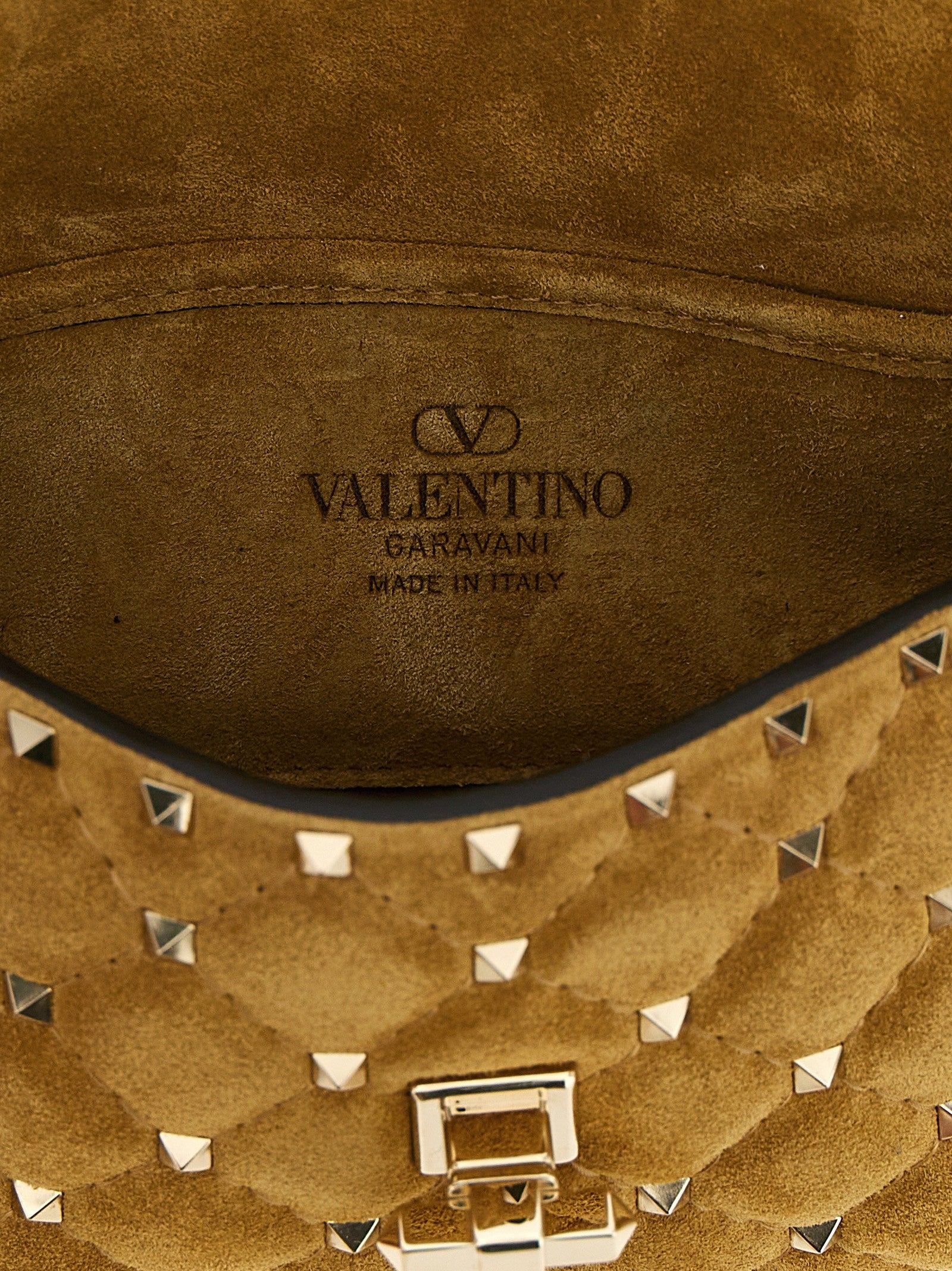 Valentino Valentinog Shoulder Bag Rockstudspike Small Beige